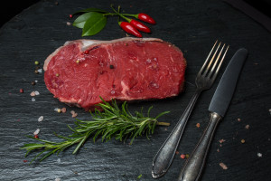 Striploin-Steak/ Rumpsteak vom Charolais-Rind
